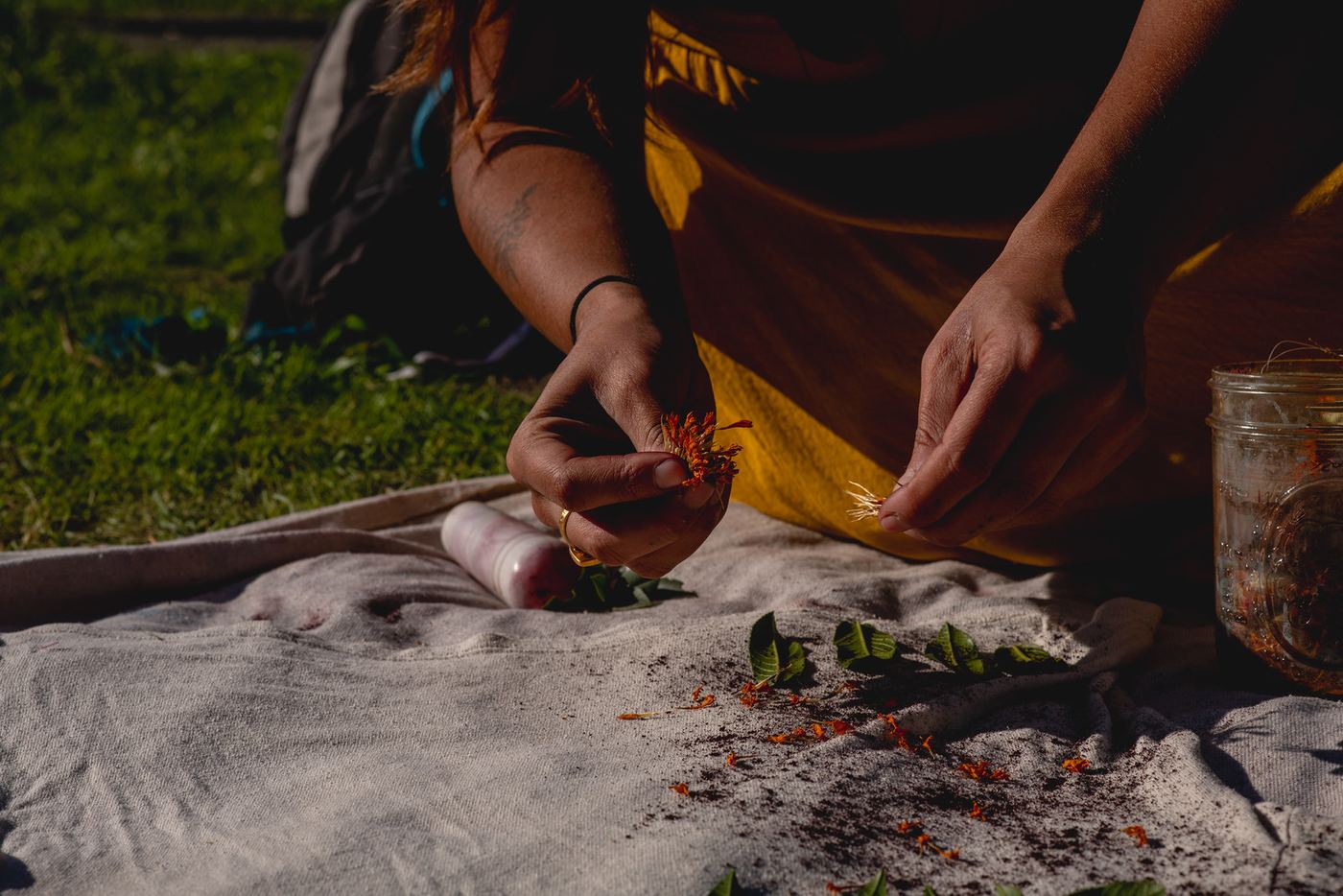 Wild plant dye workshop